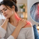 Woman Pain in Left Shoulder and Neck What It Could Mean