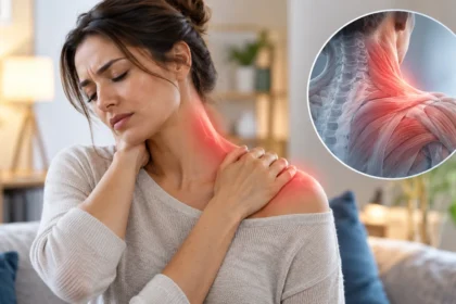 Woman Pain in Left Shoulder and Neck What It Could Mean